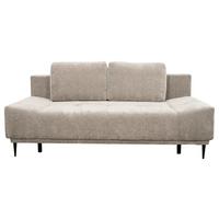 Schlafsofa Malpenza Beige B: 199 cm - Beige/Schwarz, Trend, Textil (199/91/110cm)
