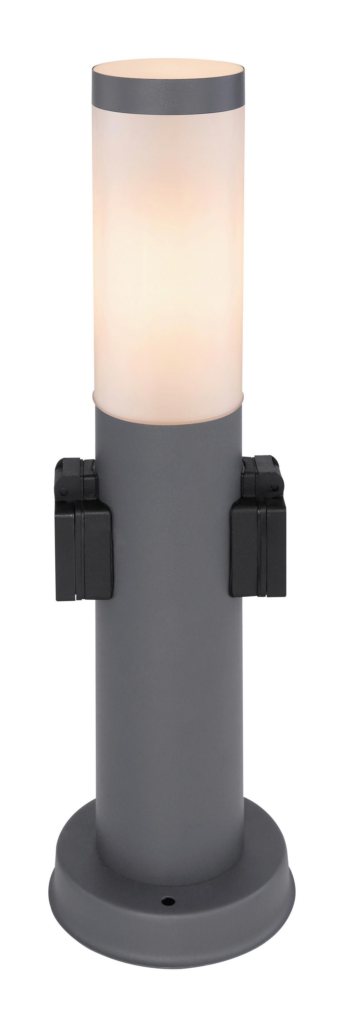 Außenleuchte 60 W Kunststoff/metall - Anthrazit/Opal, Design, Kunststoff/Metall (12,7/45cm) - Globo