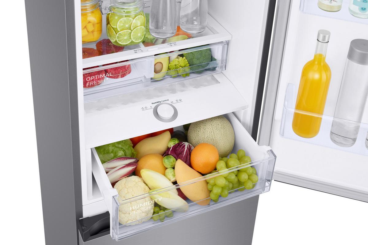 Kühl-gefrier-kombination Rb38c676dsa/ef - Silberfarben, Basics, Kunststoff/Metall (59,5/203/65,8cm) - Samsung