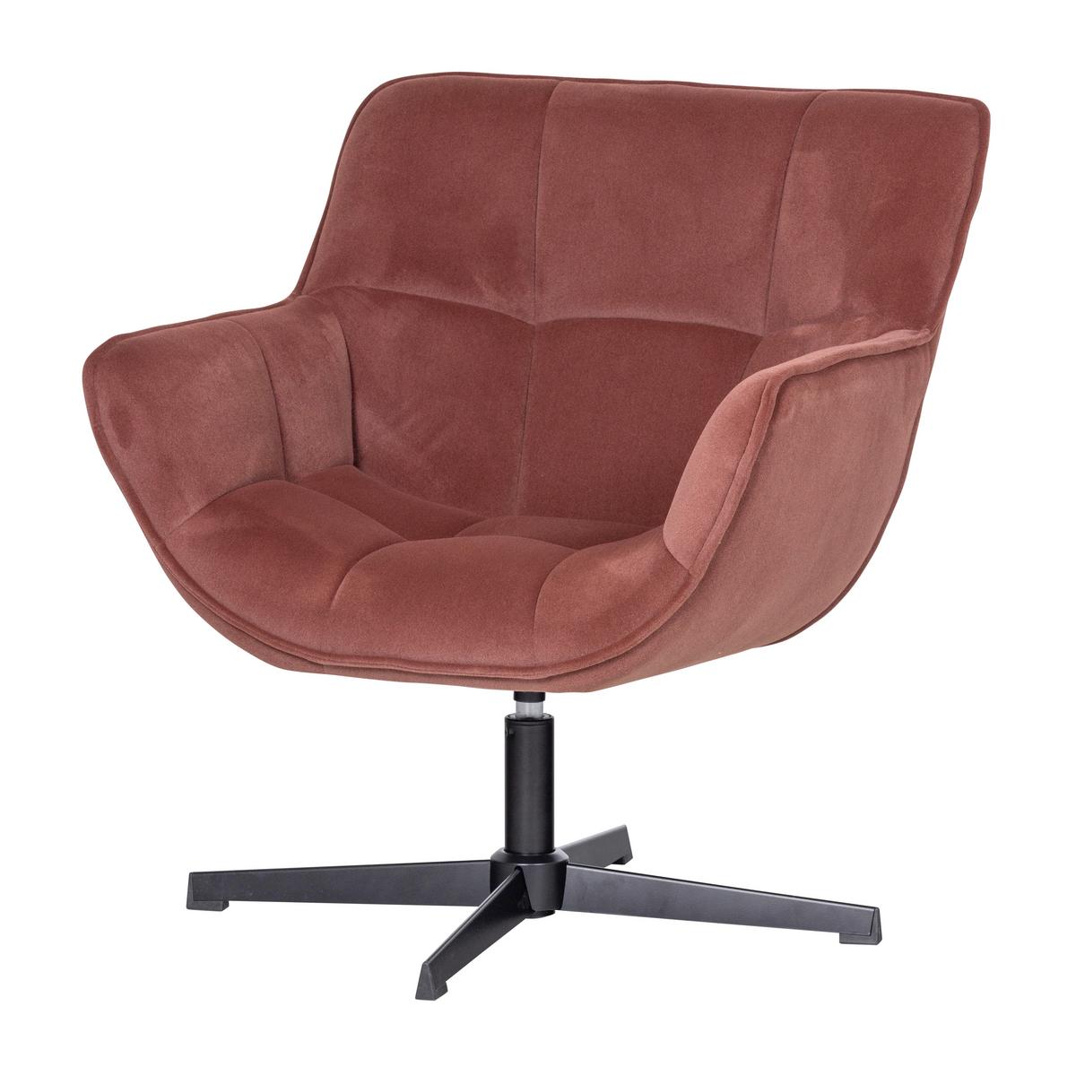 SESSEL Wibo Braun/Rot B: 71cm - Rot/Braun, MODERN, Textil/Metall (71/94/83cm) - Livetastic