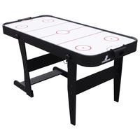 Tisch-eishockey L: 152cm Schwarz + Puck Und Zwei Tore - Schwarz, KONVENTIONELL, Holz (73/79/152cm) - Ambia Garden