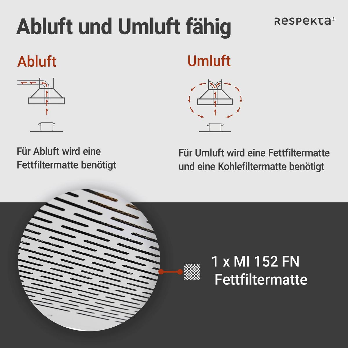 Dunstabzugshaube Suna Edelstahlfarben B: 60 cm, Led - Edelstahlfarben, Trend, Metall (60/7,6/47cm) - Respekta