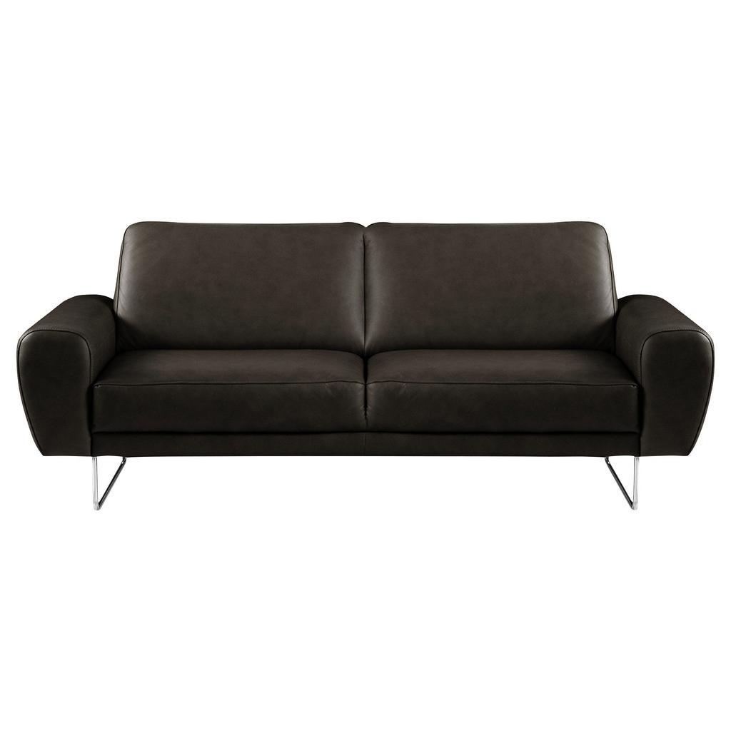 2-Sitzer-Sofa Spring Schwarz Chrom B: 177 cm