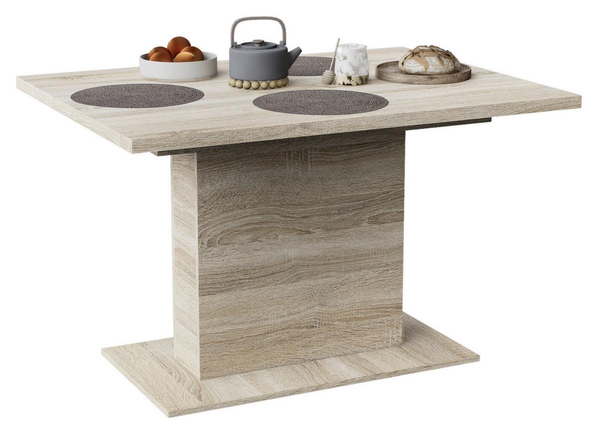 Kihúzható Étkezőasztal Corina - Modern, faalapú anyag (120-160/75,9/90cm)