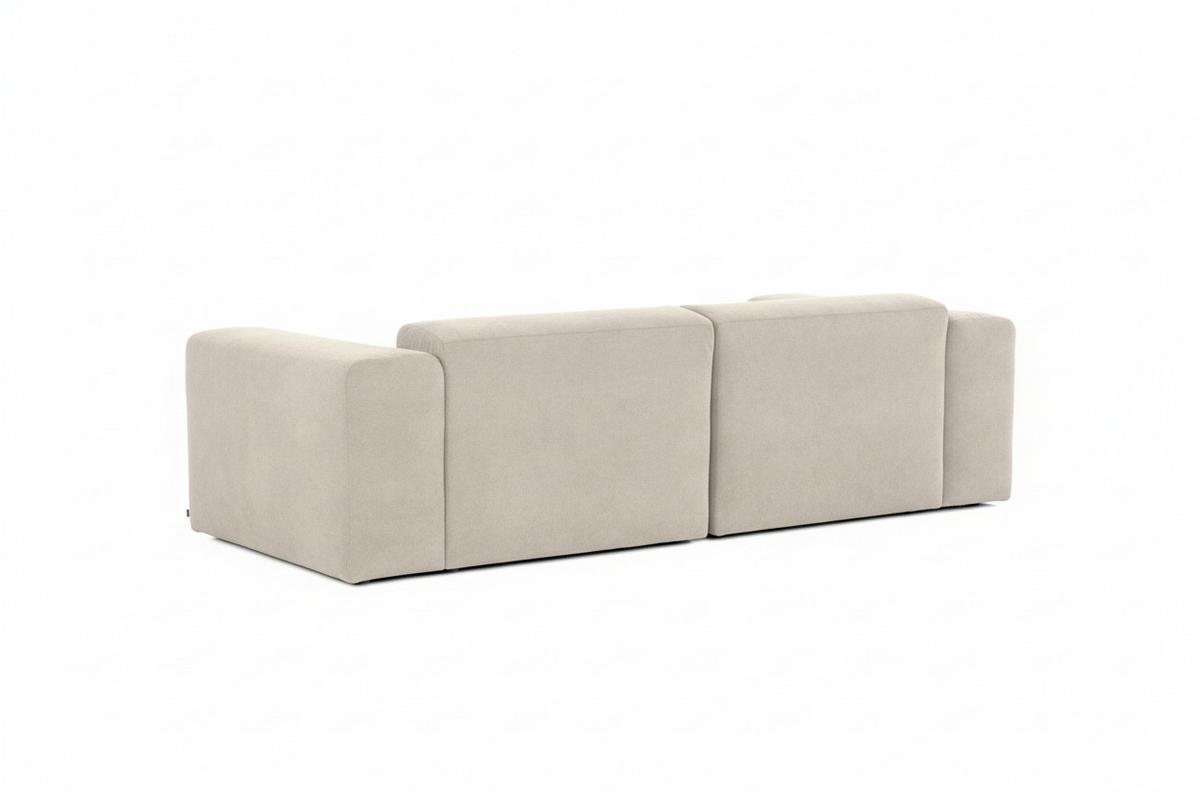 3-sitzer-sofa Manne Beige B: 266 Cm - Beige/Schwarz, Design, Textil (266/76/116cm) - MID.YOU