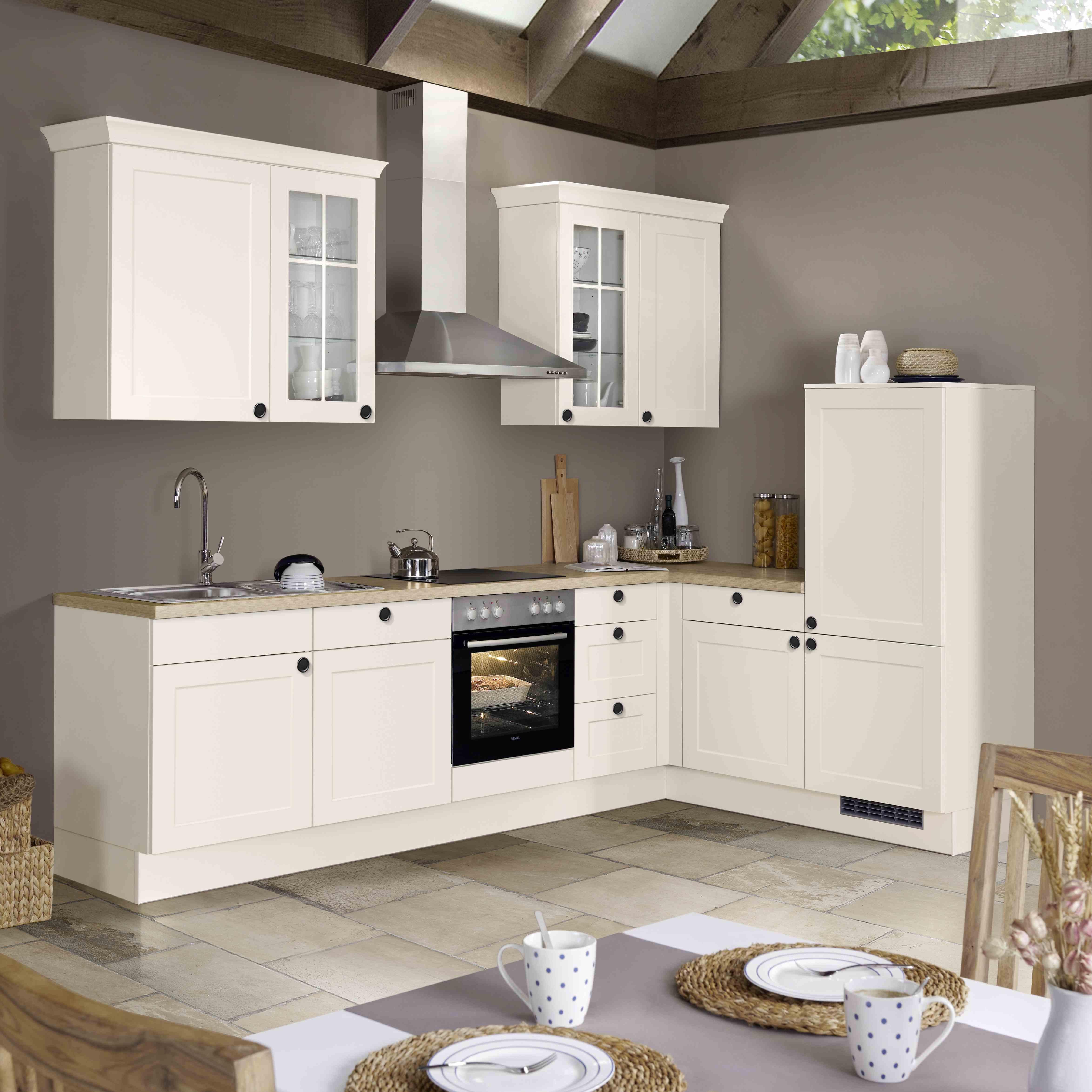 Frontfarbe Ip4250 Magnolienweiß Matt - Magnolie, MODERN, Holzwerkstoff - Impuls