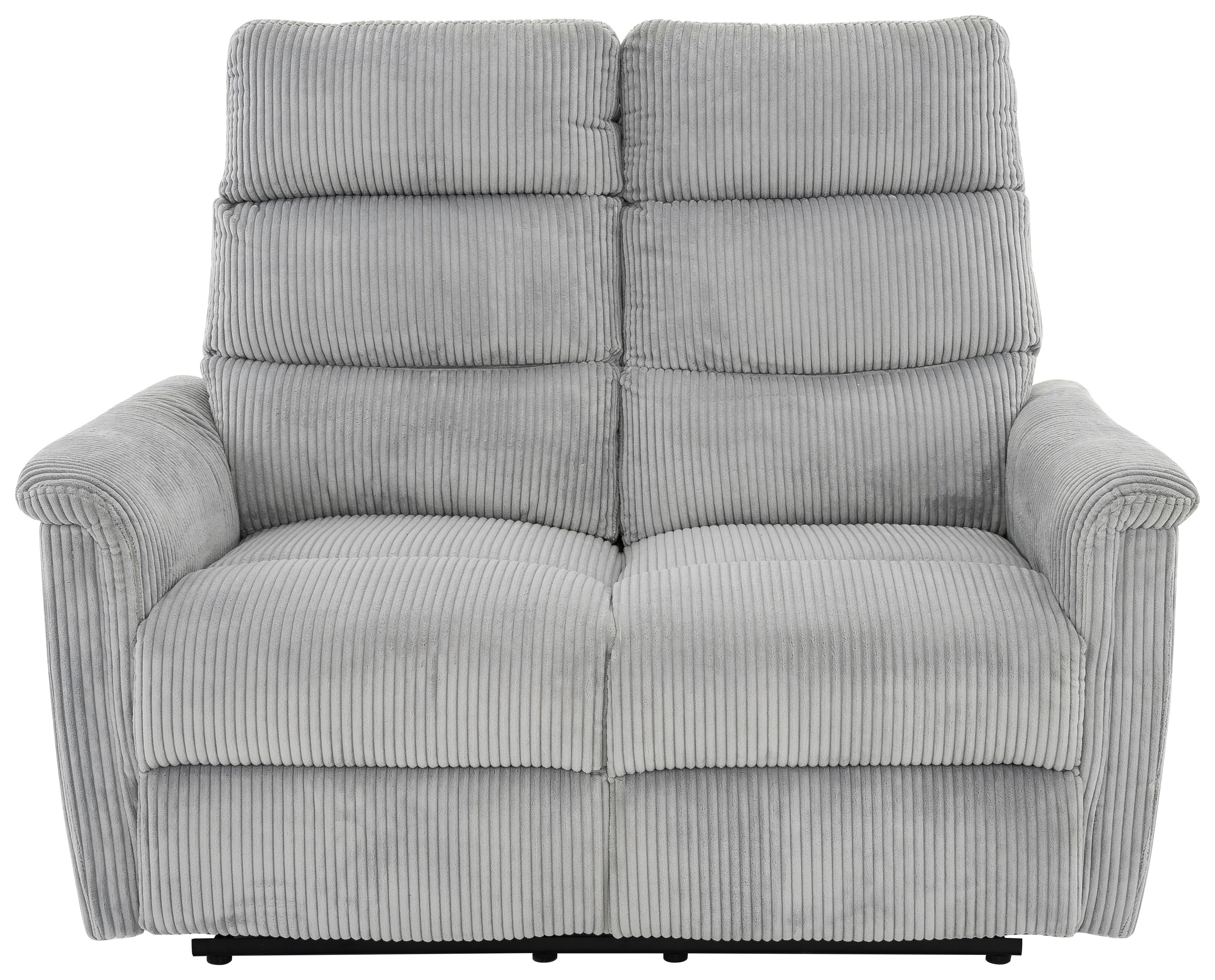 2-sitzer-sofa Xeno Hellgrau B: 131 Cm - Hellgrau/Schwarz, Design, Textil/Metall (131/108/89cm) - Livetastic