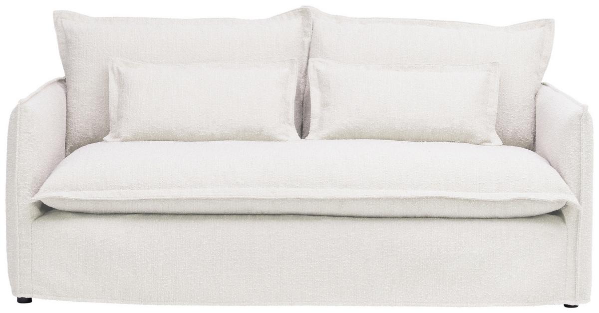 Sofa Toscana - Weiß, Trend, Textil (195/82/98cm) - Livetastic