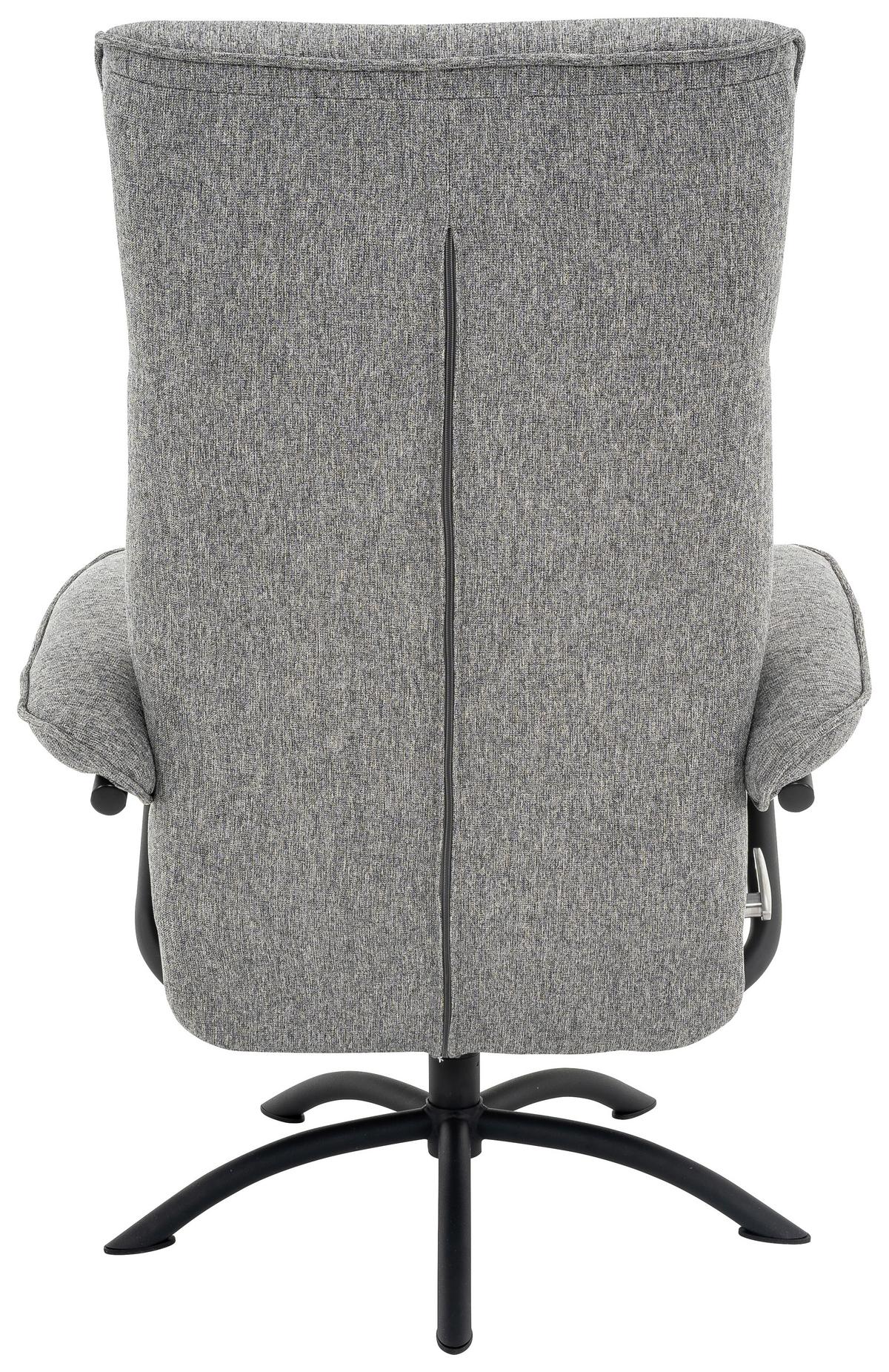 Relaxsesselset Tina - Schwarz/Grau, MODERN, Textil (77,5/107/85cm) - MID.YOU