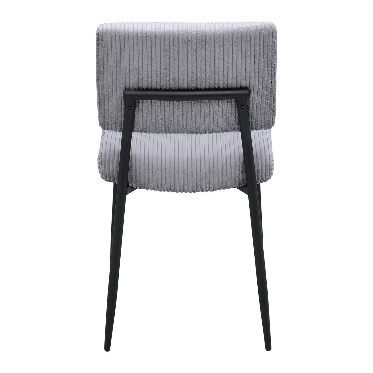 Stolička ELIA sivá - čierna/sivá, Modern, kov/drevo (56/85/47cm) - Bessagi Home