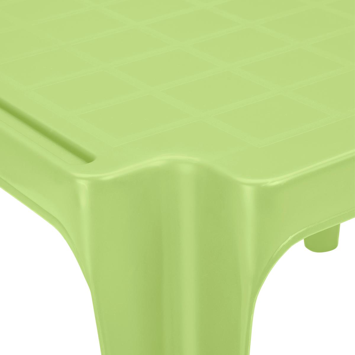 Kindertisch Tavolo Baby Grün Kunststoff Wetterfest - Grün, MODERN, Kunststoff (55/50/44cm) - BUNINO
