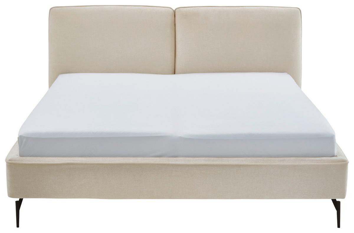 Polsterbett Infinity Liberty Creme 180x200cm - Creme/Schwarz, MODERN, Textil (180/200cm) - Livetastic