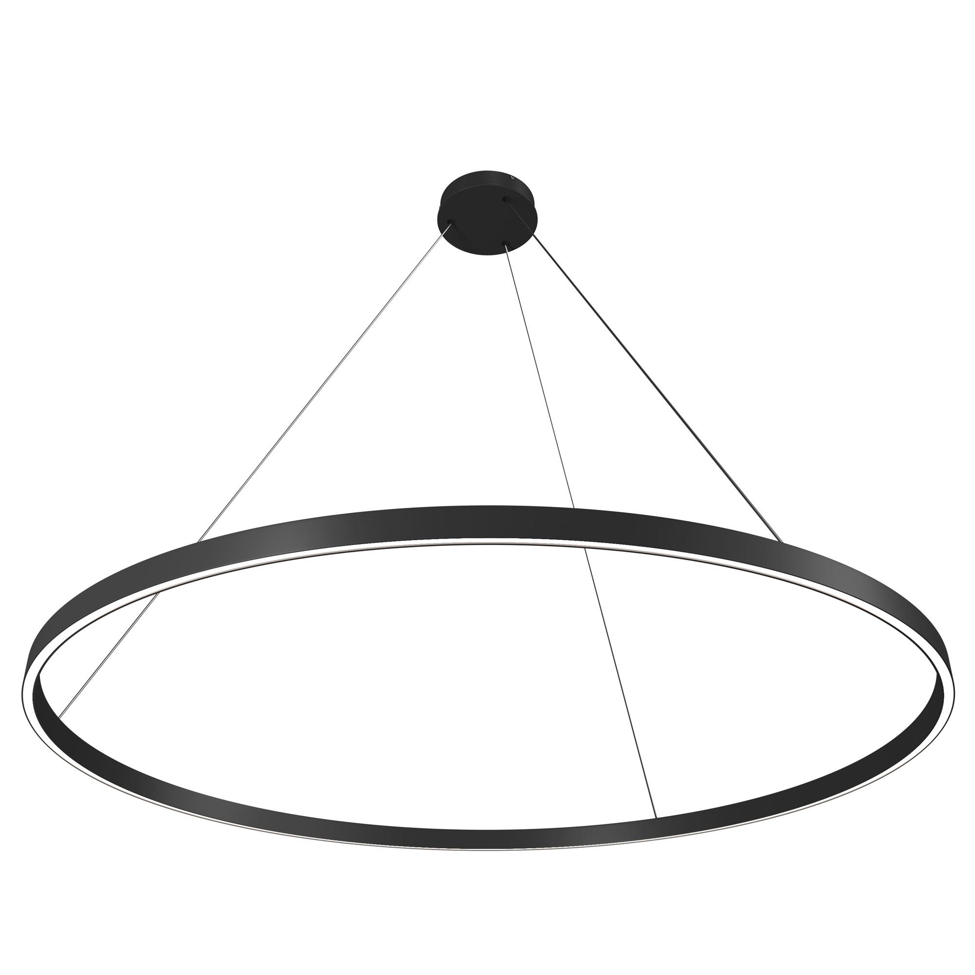 Pendelleuchte Rim - Schwarz, Trend, Metall (120/3,5cm) - MAYTONI