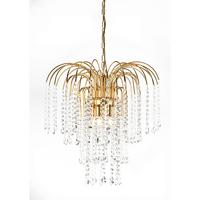 Kristall-hängeleuchte 4698/goro - Goldfarben, KONVENTIONELL, Glas/Metall (50/110cm)