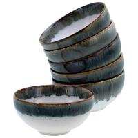 Dipschalenset 6 -Teilig. Cascade Steinzeug: Weiß/Grau - Weiß/Grau, Design, Keramik - Creatable