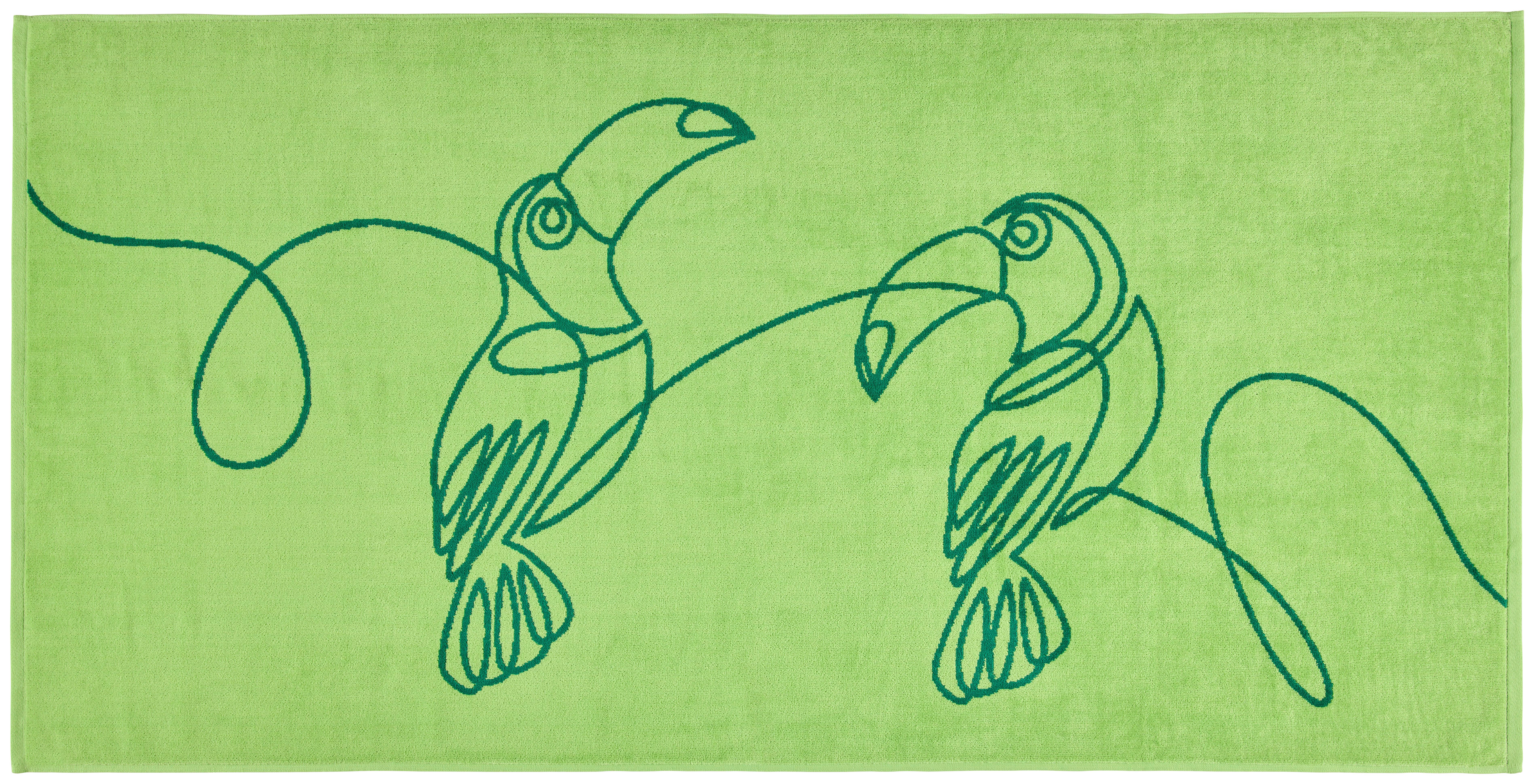 Strandtuch Miami - Grün, MODERN, Textil (75/150cm) - Luca Bessoni