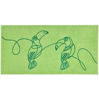 Strandtuch Miami - Grün, MODERN, Textil (75/150cm) - Luca Bessoni