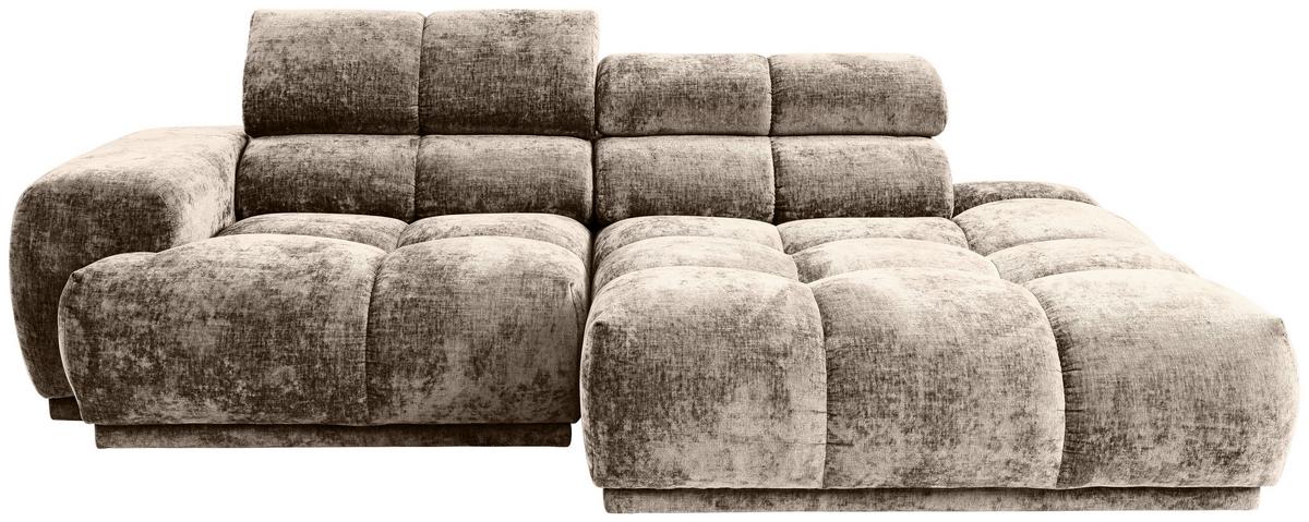 Ecksofa Chani Taupe, Schenkel: 239x150 cm - Taupe, MODERN, Textil (239/150cm) - MID.YOU