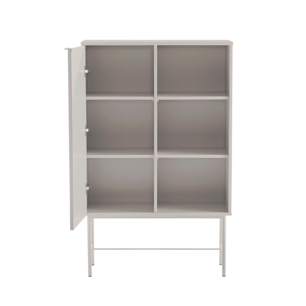 Regal Sio Grau B: 82 Cm - Grau, MODERN, Holzwerkstoff (82/35/130cm) - MID.YOU