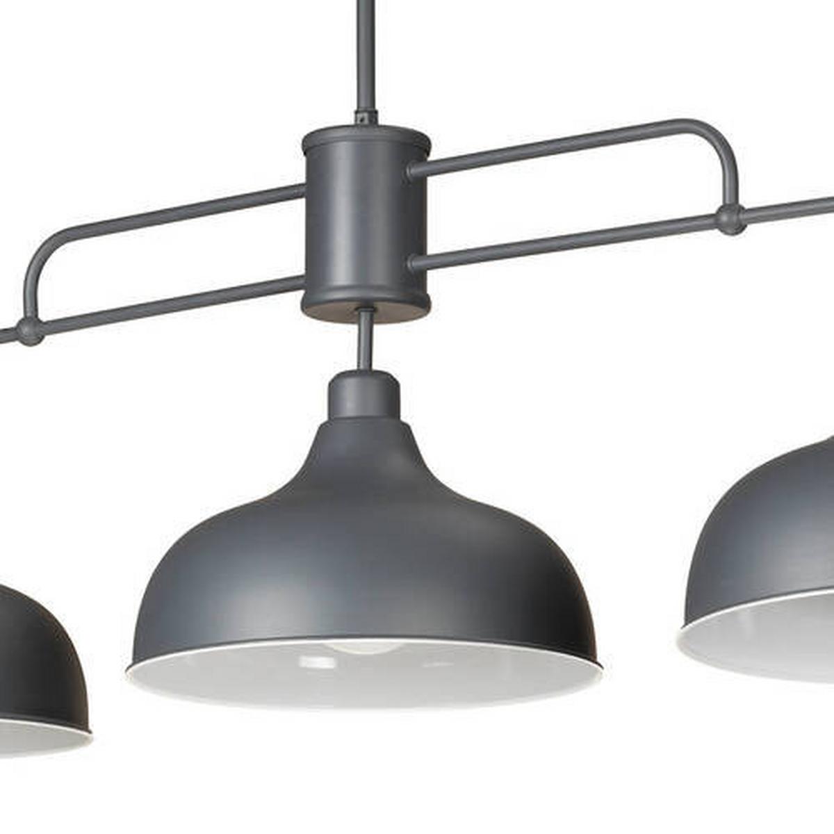 Hängeleuchte 4857/3 - Grau, KONVENTIONELL, Metall (106/83/45cm)