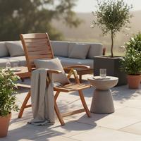 Gartensessel Klappbar Paraiba Echtholz Akazie - Akaziefarben, ROMANTIK / LANDHAUS, Holz (63/114/95cm) - Gardenson