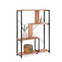 STANDREGAL Kalag Weiß/Eichefarben B: 80cm - Eichefarben/Weiß, MODERN, Holz/Metall (80/110/24cm) - MID.YOU
