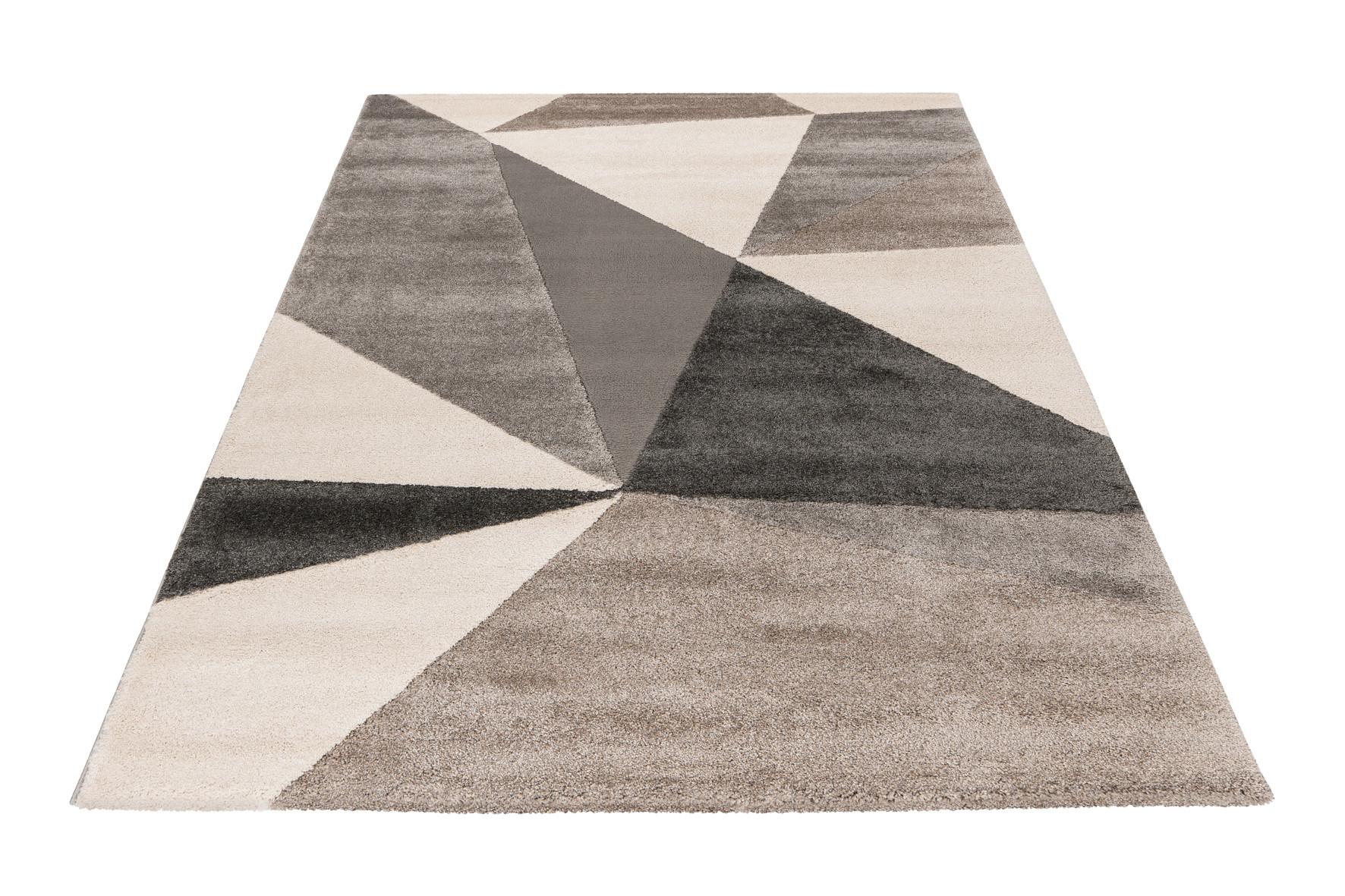 Hochflorteppich My Canyon 974 - Grau, Basics, Textil (80/150cm) - Obsession