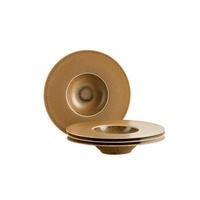 TELLERSET Grumpy 4--Teilig. rund B: 25 cm - Cognac, Basics, Keramik (25cm) - Mäser