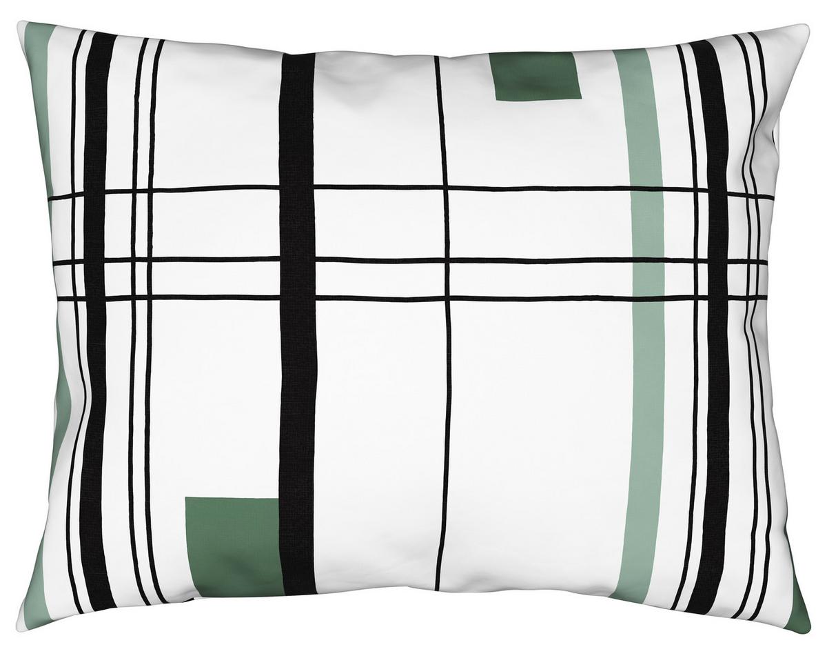 Ágyneműhuzat-garnitúra Elea - fehér/zöld, Modern, textil (140/200cm) - Luca Bessoni