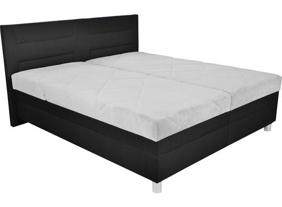 Čalúnená Posteľ Diana - čierna/farby strieborného duba, Moderný, drevo/textil (209/188/106cm) Čalúnená Posteľ Diana - čierna/farby strieborného duba, Moderný, drevo/textil (209/188/106cm)
