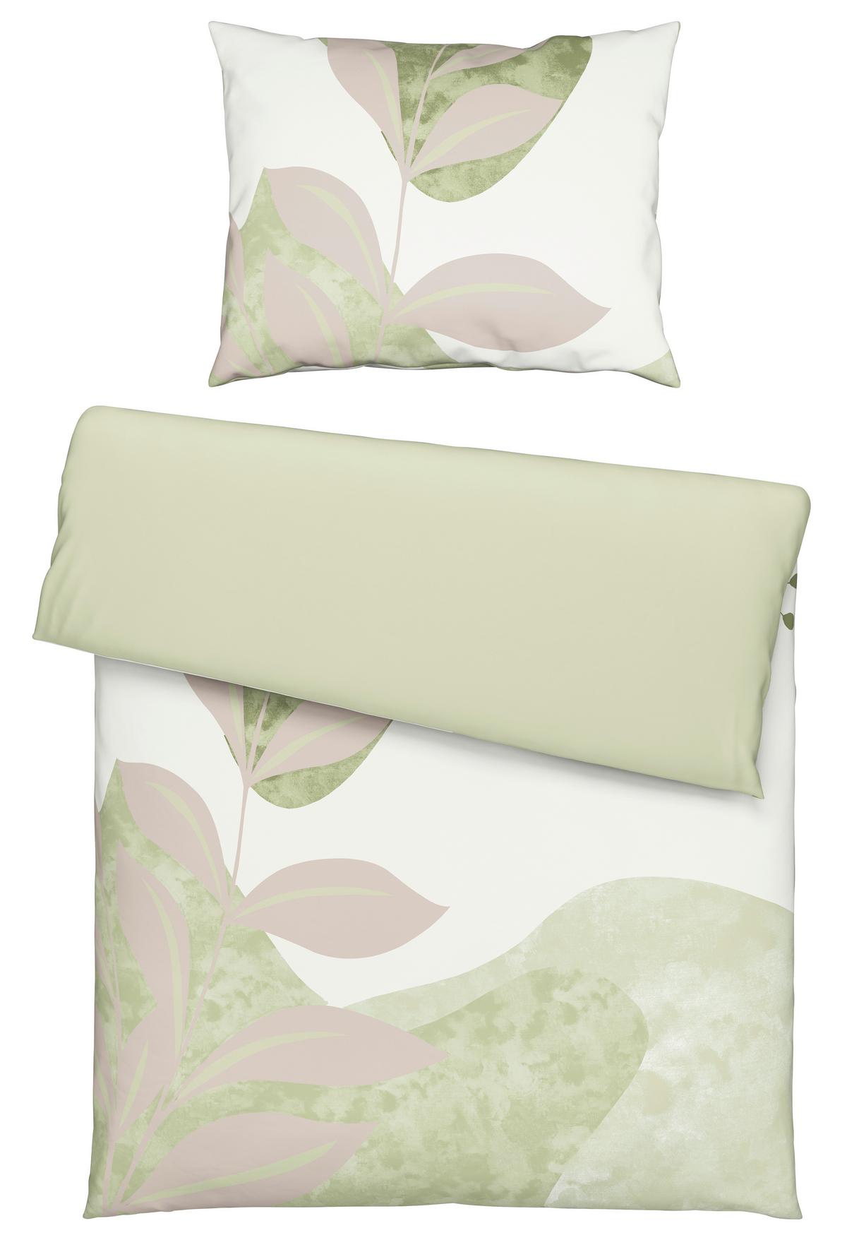 Povlečení Ice burg, 70/90 140/200cm - zelená, textil (140/200cm) - Modern Living