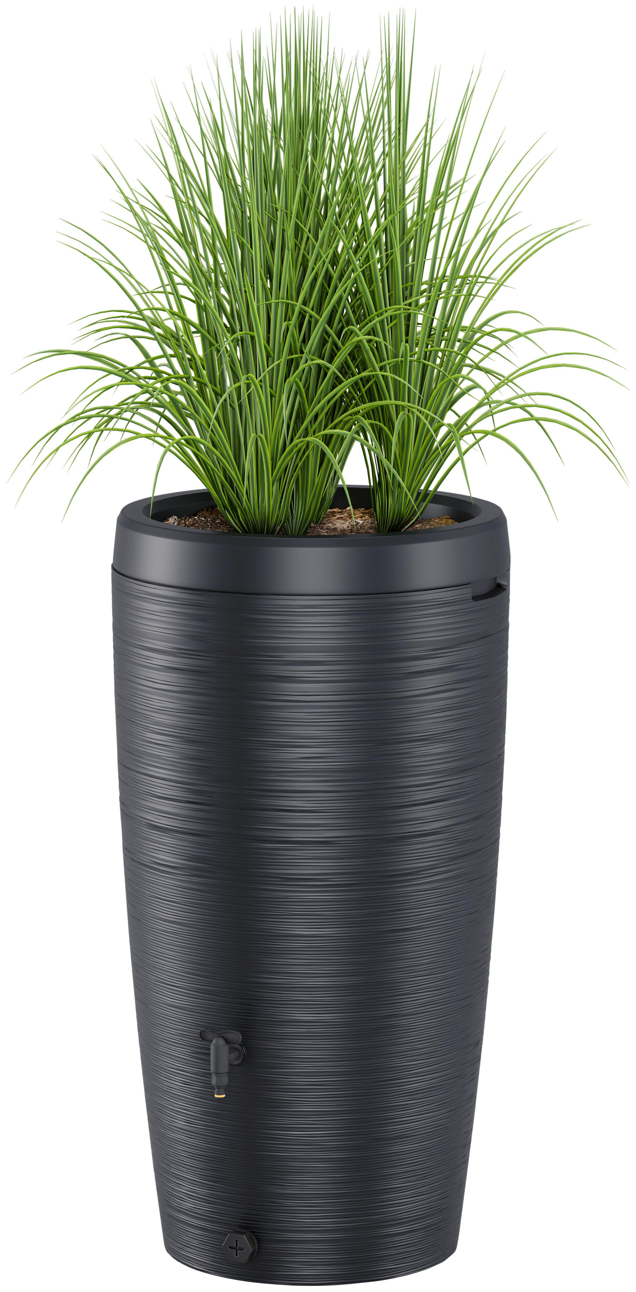 Nádrž na daždovú vodu GUBO - antracitová, Konventionell, plast (59,5/112/59,5cm) - Mömax