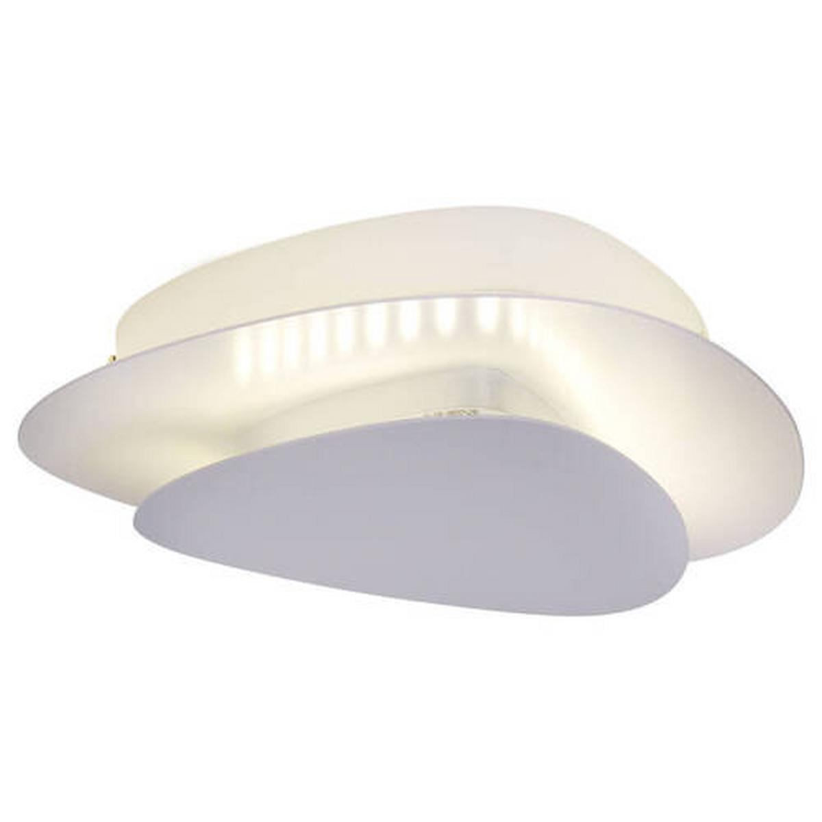 Led-deckenleuchte L: 25 Cm Dreieckig Modern - Weiß, Design, Metall (20/25cm) - Näve