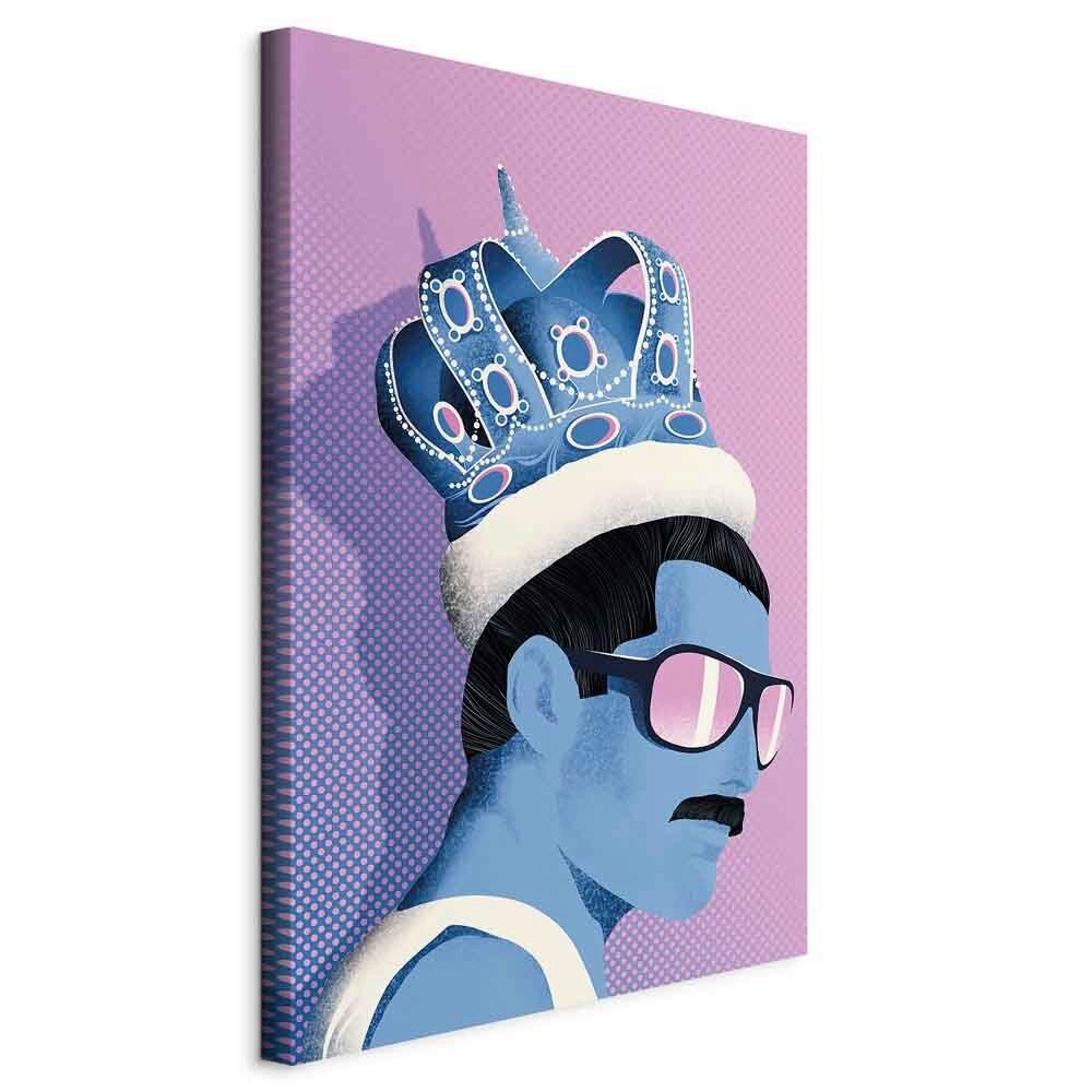 Leinwandbild Freddie Pink Hellblau B: 80 cm