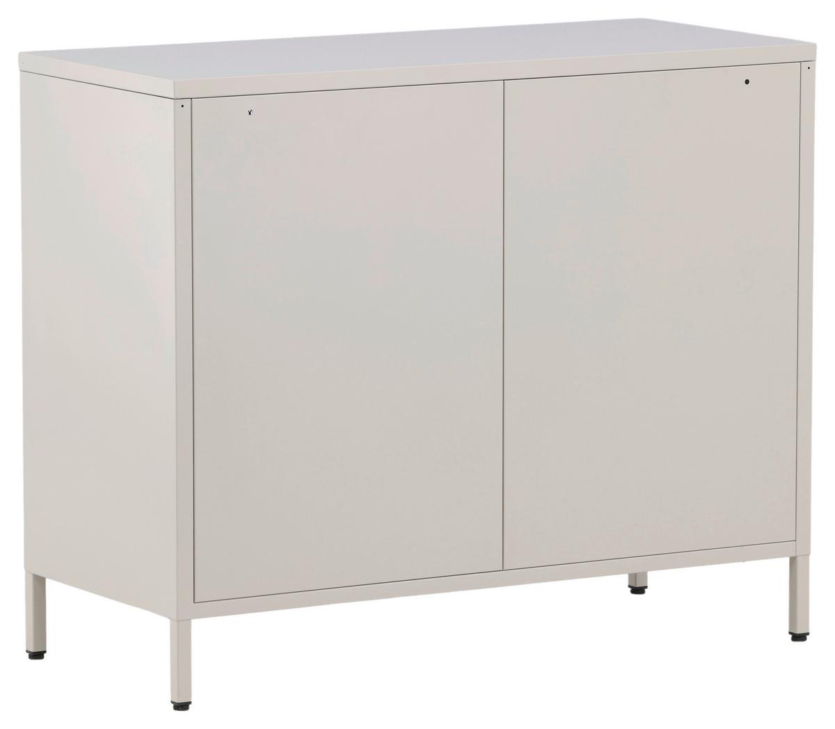 Sideboard Nett - Beige, Design, Metall (90/75/40cm) - Livetastic