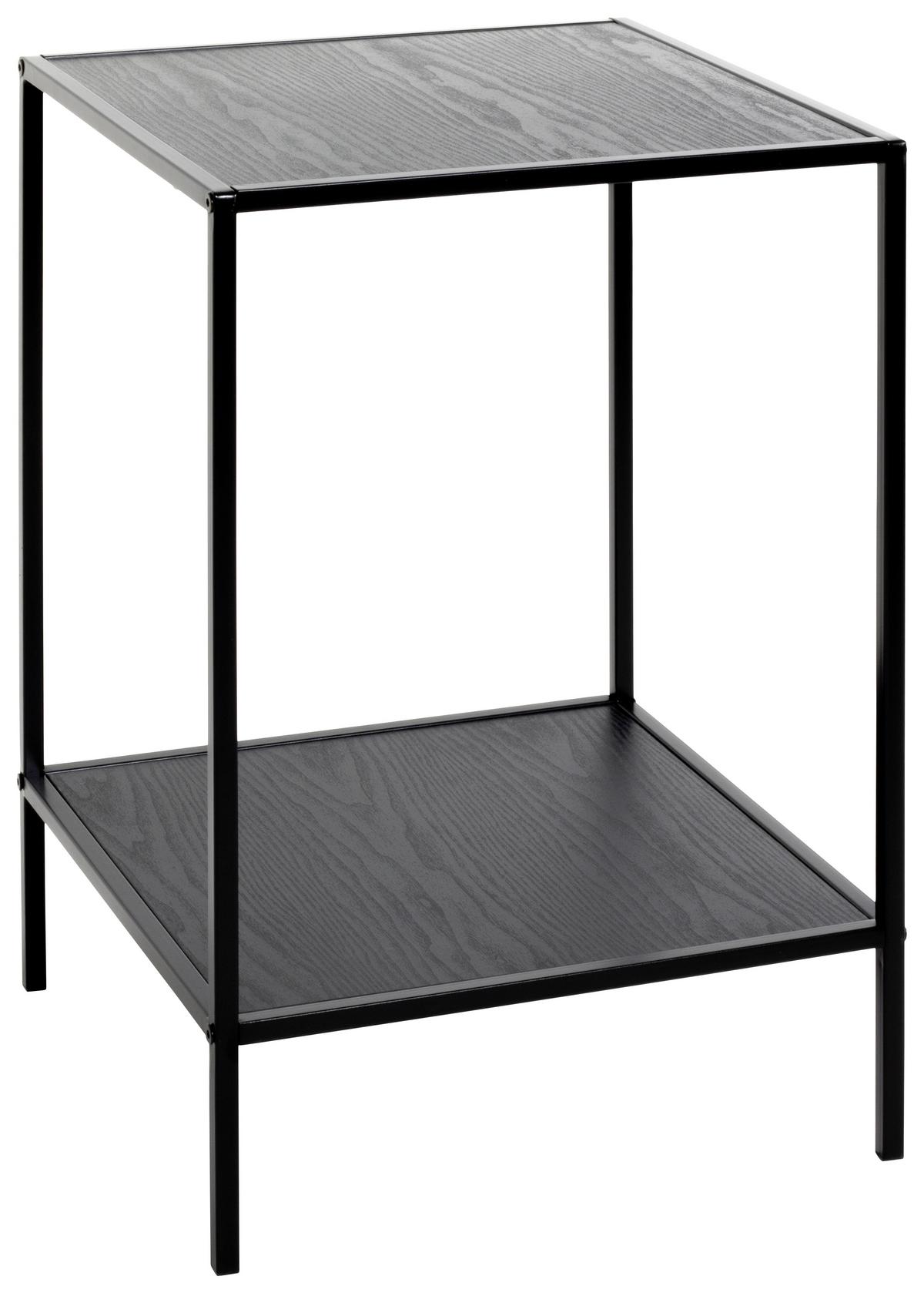 Kisasztal Mira - fekete, Modern, faalapú anyag/fém (40/60/40cm)