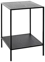 Beistelltisch MIRA aus Dekor mit Metallgestell in Schwarz Detail