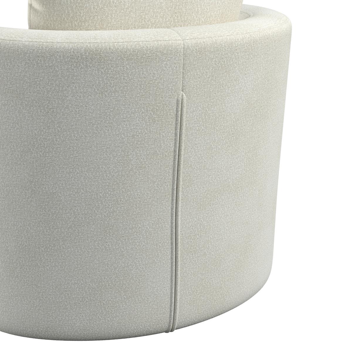 Relaxační křeslo MARIETA, bílá žinylka, max.140 kg - bílá/černá, Moderní, kov/dřevo (76/84/78cm) - Bessagi Home