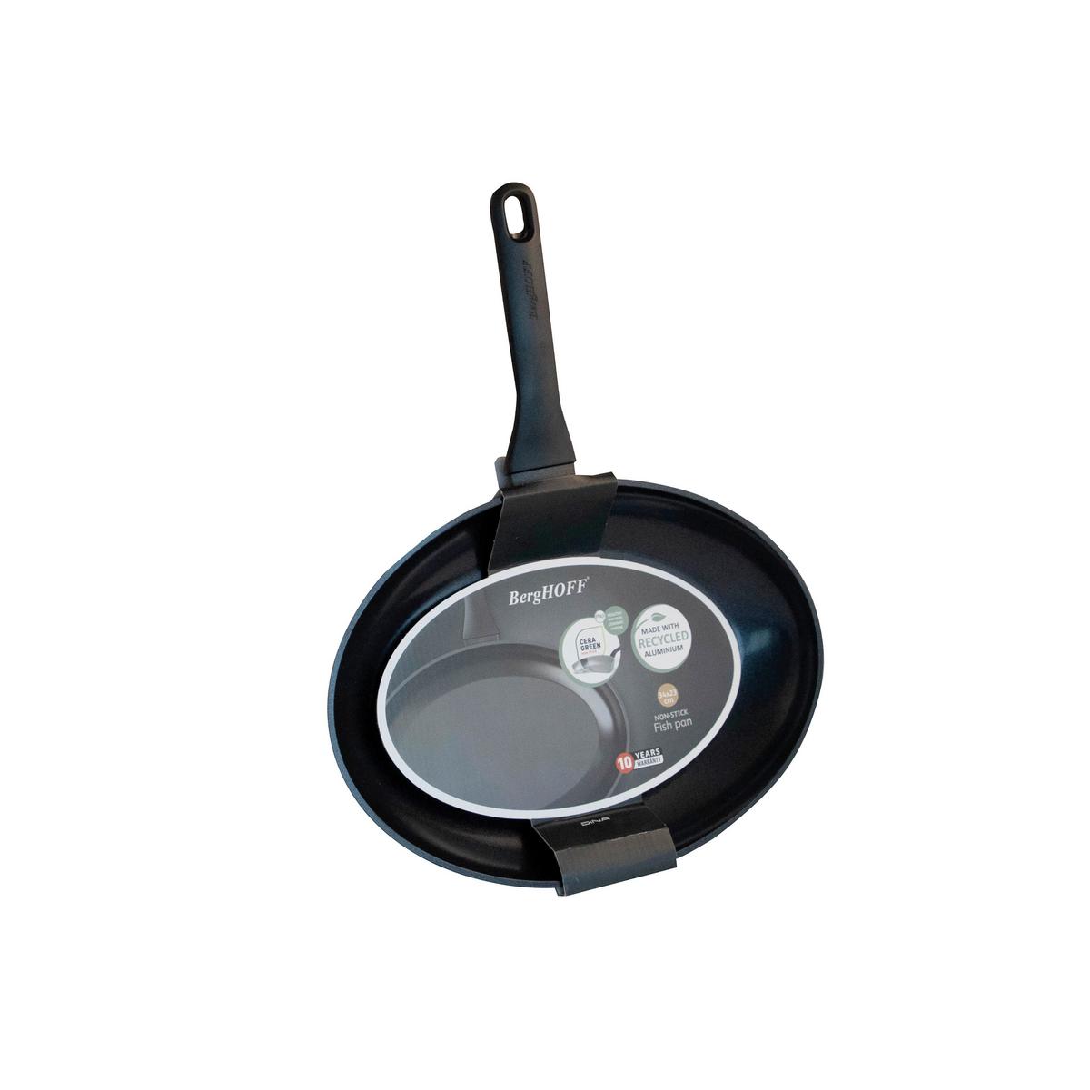 Fischpfanne Schwarz B: 24 cm - Schwarz, Basics, Metall (34/24/4.1cm) - BergHOFF