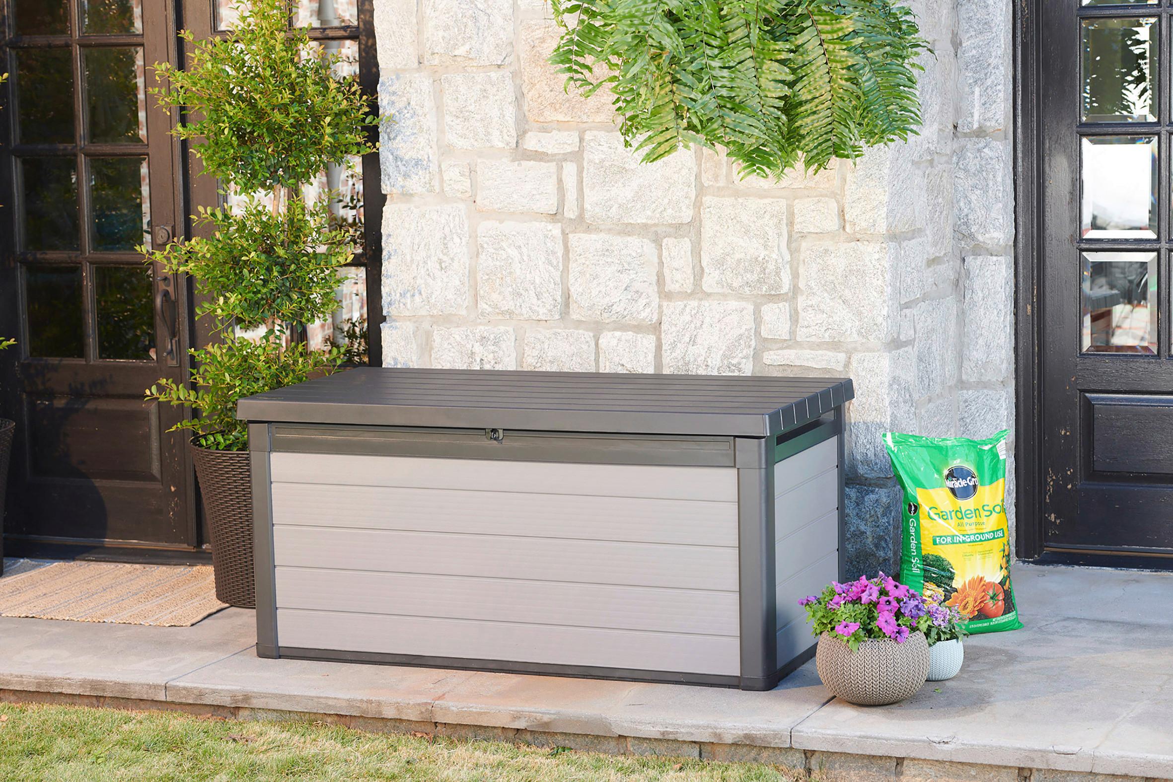 Kissenbox Premier 151,7x70x 72,5cm 570L Anthrazit/Grau - Anthrazit/Grau, Basics, Kunststoff (151,7/70/72,5cm)