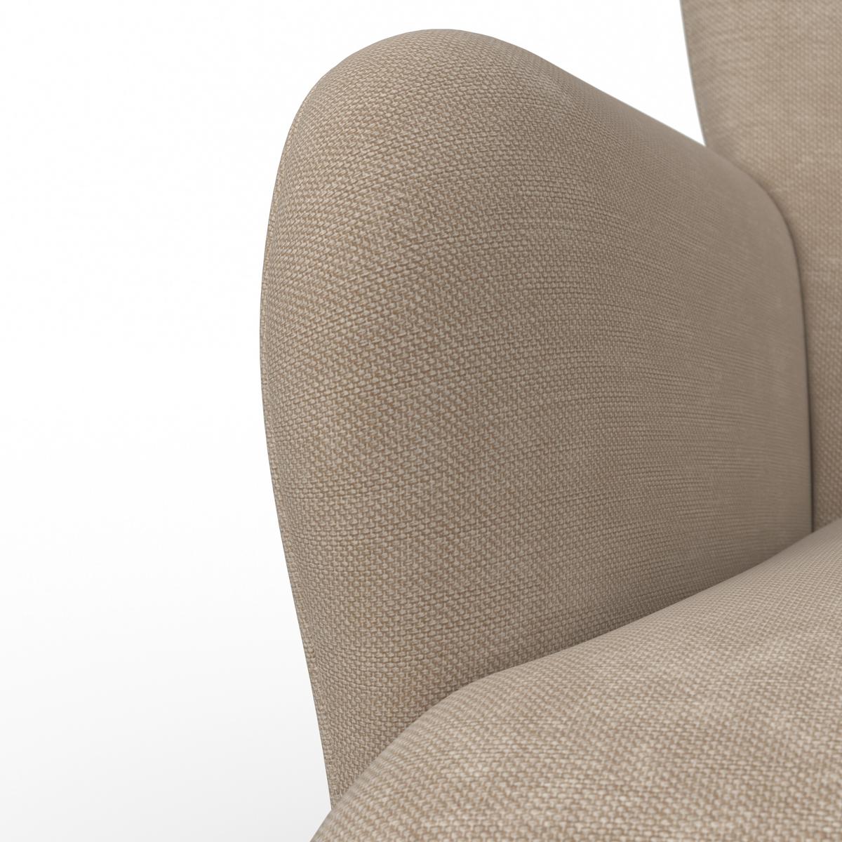 Relaxačné kreslo STANKA, piesková - piesková/prírodná farba, Modern, kov/drevo (67/91/72cm) - Bessagi Home