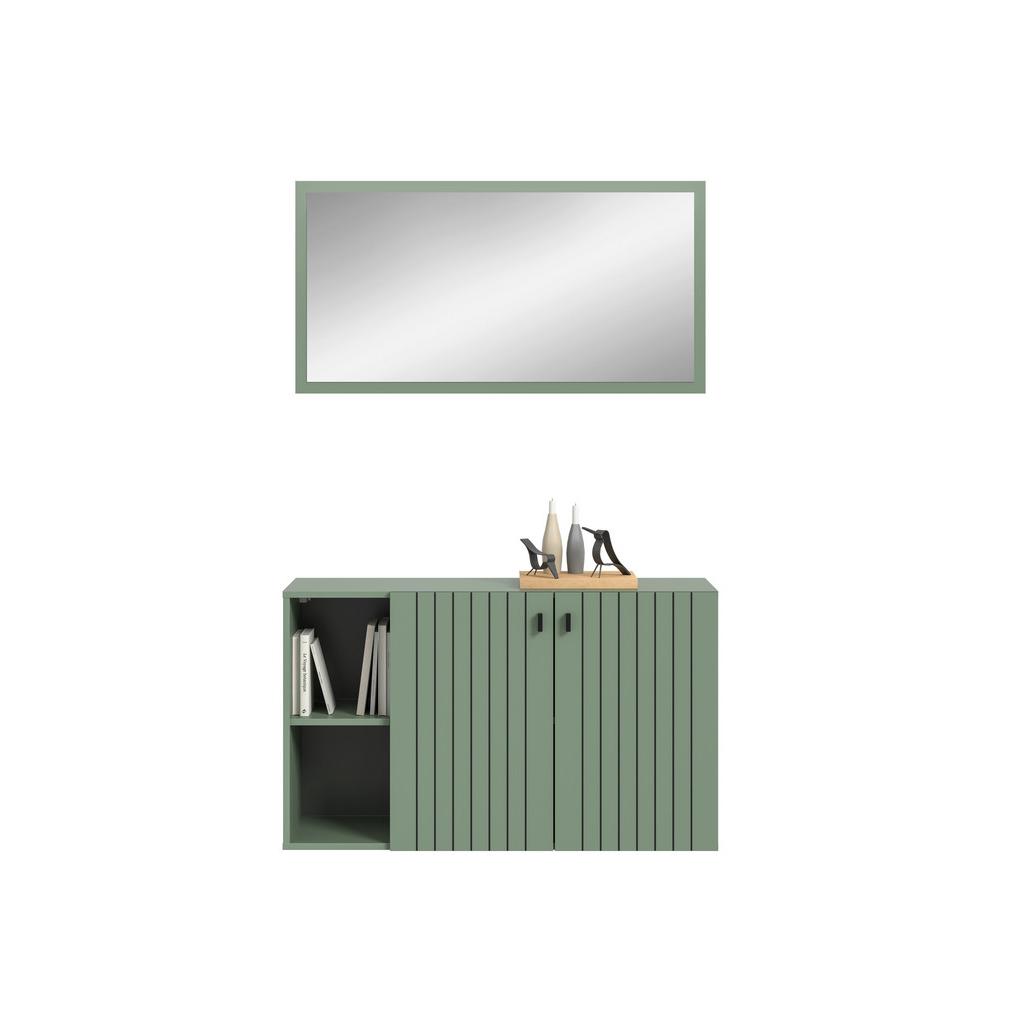 Garderobe Station Graugrün B: 106cm