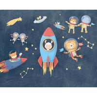 Fototapete Friends In Space - Multicolor, Trend, Papier (300/280cm)