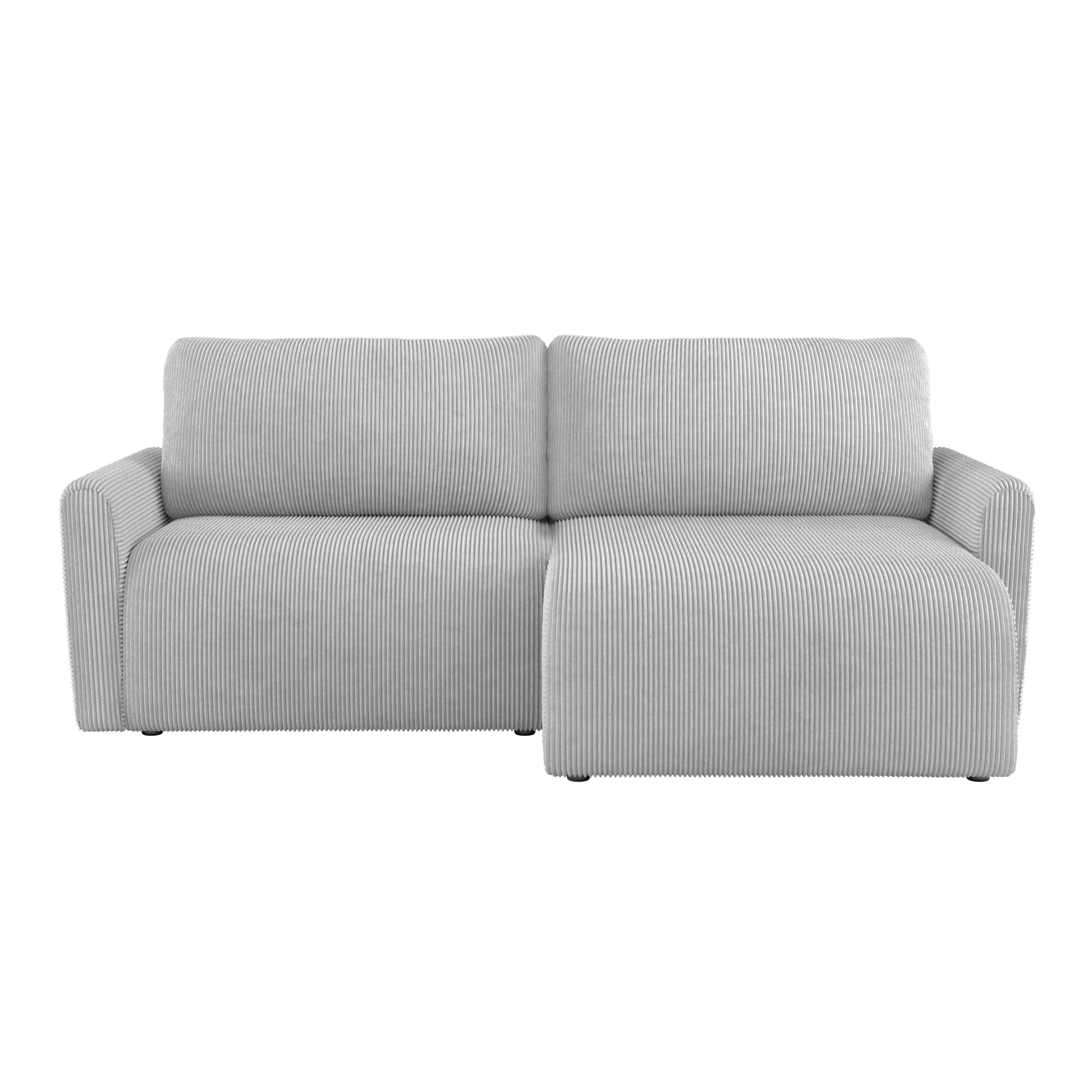 Ecksofa Josh Hellgrau S: 229x146 Cm - Hellgrau, Trend, Textil (229/146cm)