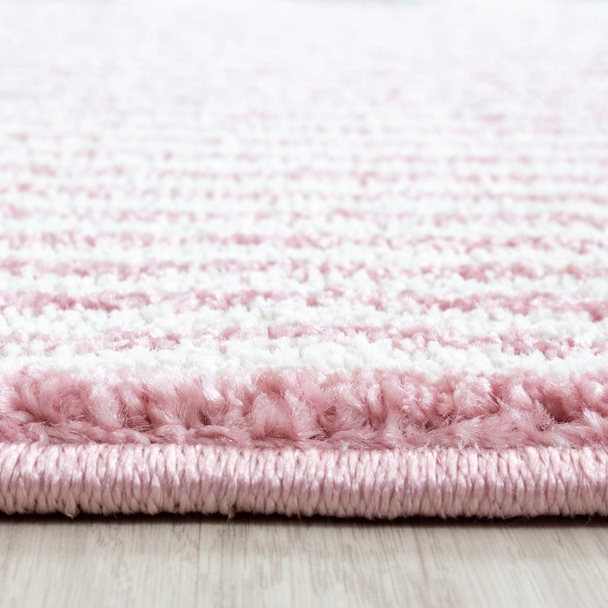 Detský koberec 120x170 cm - pink/sivá, Trend, textil (120/170cm) - Ben'n'jen