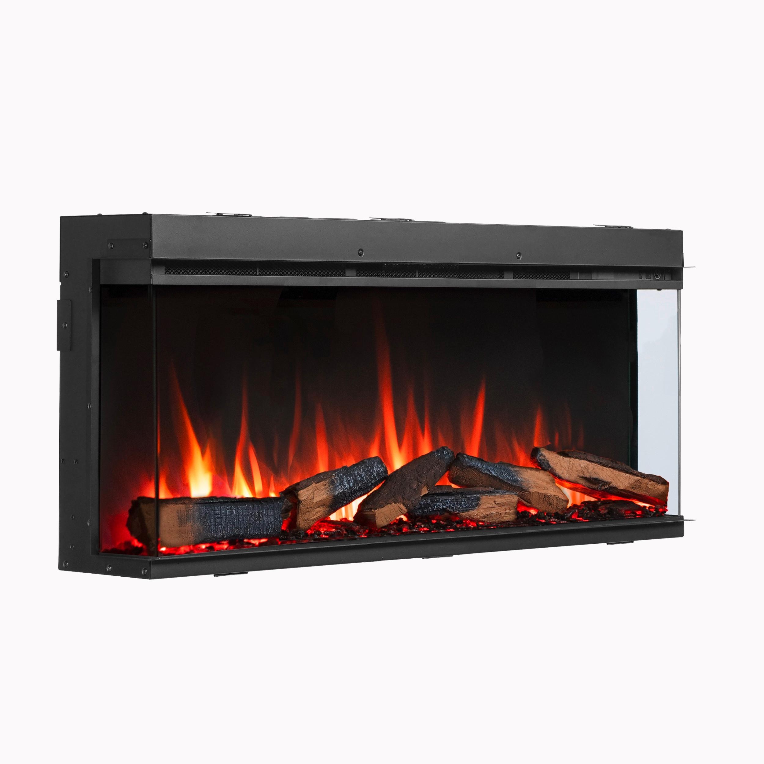 Elektrokamin Athena 44" - Schwarz, Basics, Metall (113/50/21cm)