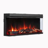 Elektrokamin Athena 44" - Schwarz, Basics, Metall (113/50/21cm)