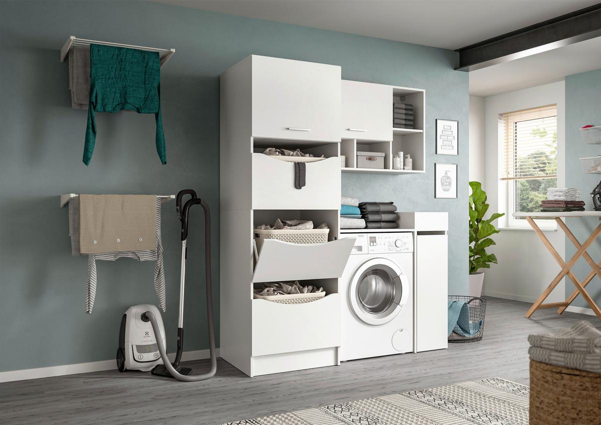 Hängeschrank Free Weiß B: 95cm - Weiß, Basics, Holzwerkstoff (95/64/34cm) - MID.YOU