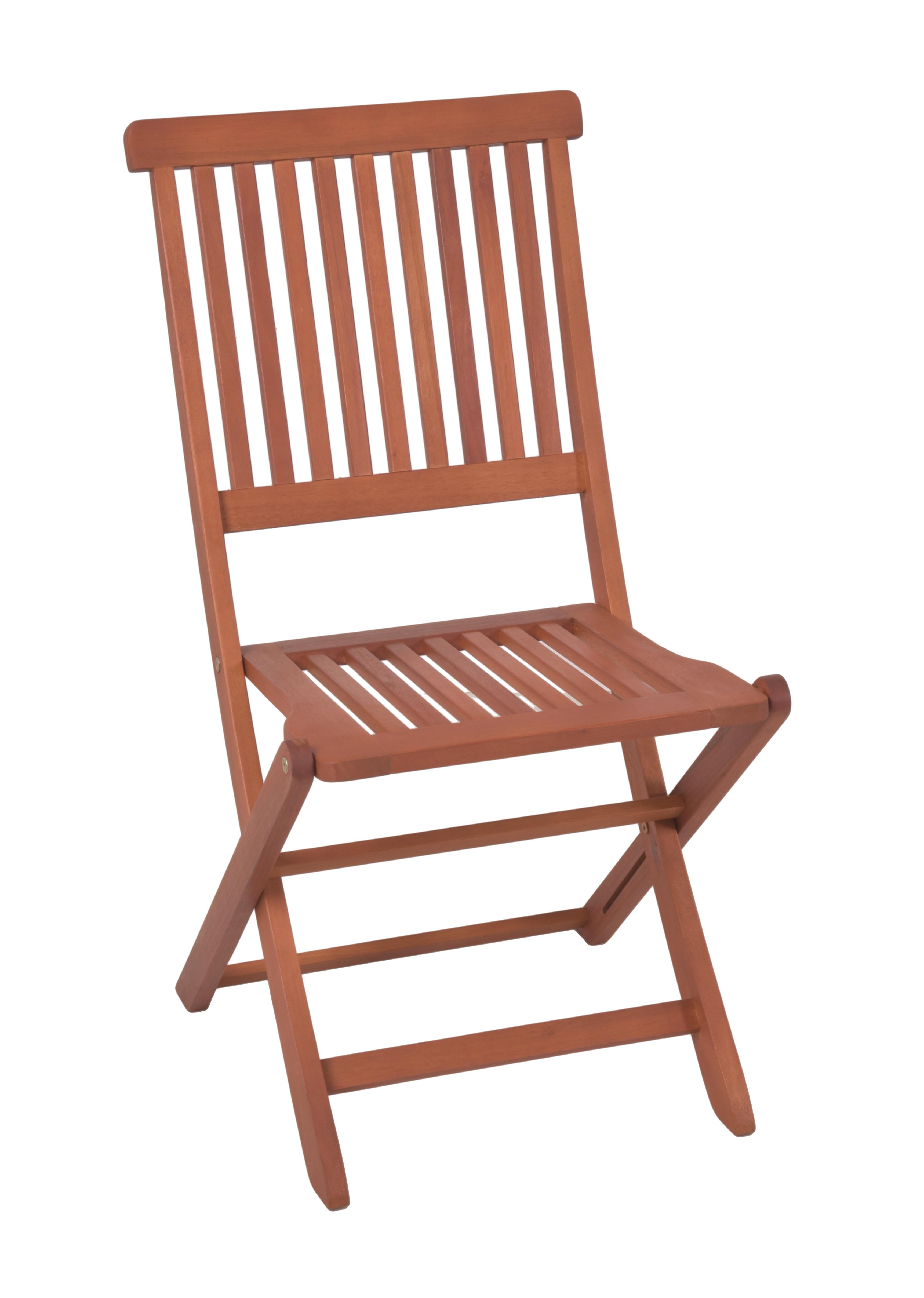 Gartensessel Set Klappbar Angwin Eukalyptusholz - Eukalyptusholzfarben, Basics, Holz (45/90/56cm) - Gardenson