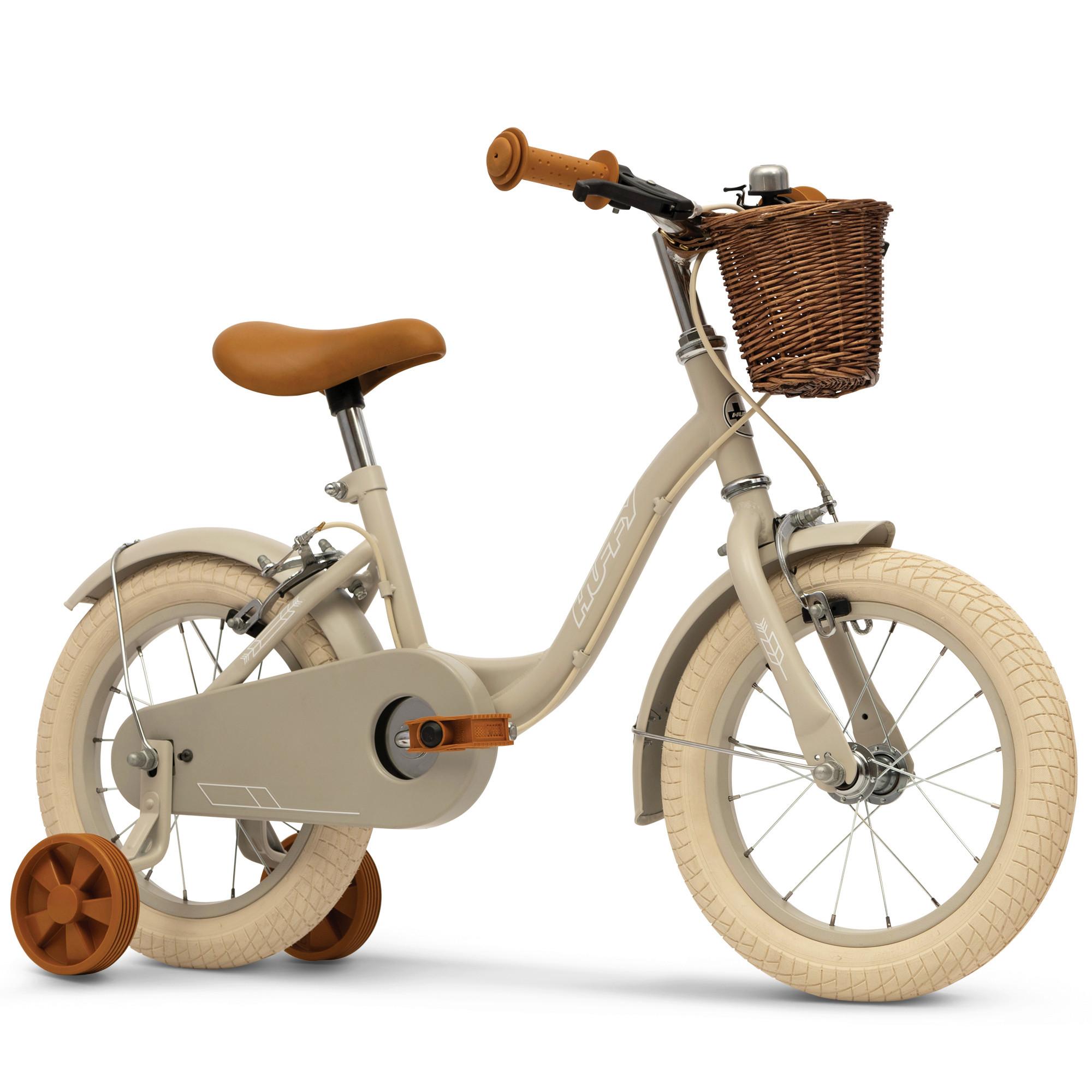 Kinderfahrrad Vintage Hellgrau, 14 Zoll - Hellgrau, Basics, Metall (46,5/68/91cm)